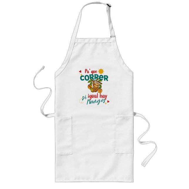 Diseño venezolano divertido långt förkläde (Framsidan)
