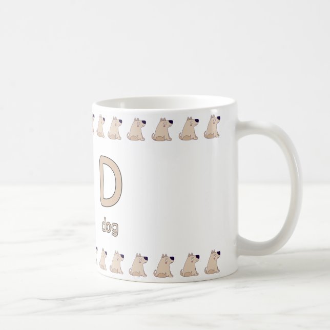 DisforDog–FunAlphabetCupDesign Kaffemugg (Höger)