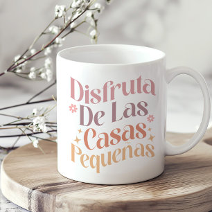 "Disfruta de las casas pequeñas" Boho-inspiration Kaffemugg