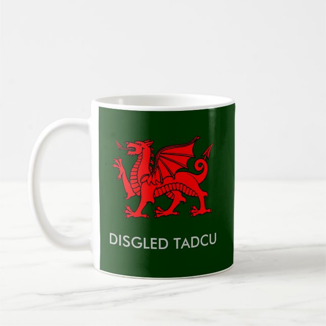 Disgled Tadcu - grandads Cuppa i södra walesiskt Kaffemugg (Vänster)