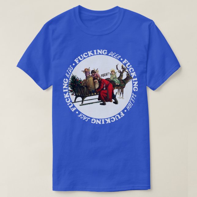 Disgruntled Santa T Shirt (Design framsida)
