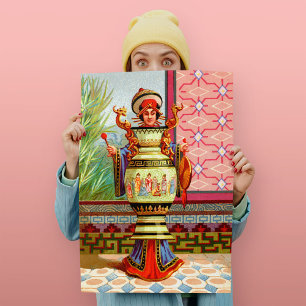 Dish Darlings Dragon Dam Art Skriv ut Poster