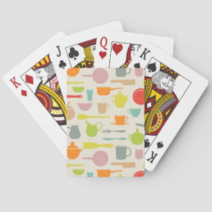Dish Mönster Spel Kort