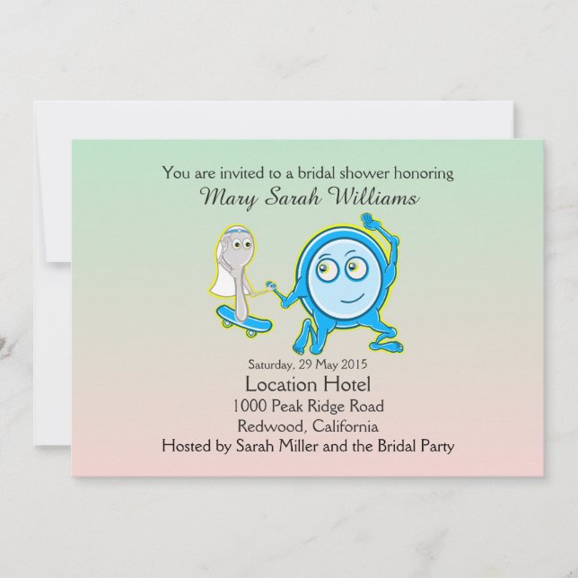 Dish rann bort med Möhippan. Inbjudningar (Framsida)