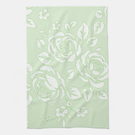 Dish_Towel_Retro_Floral_Green Kökshandduk