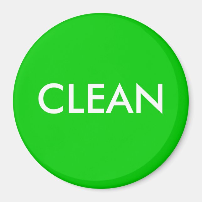 Dish Washer Magnet - CLEAN (Framsidan)