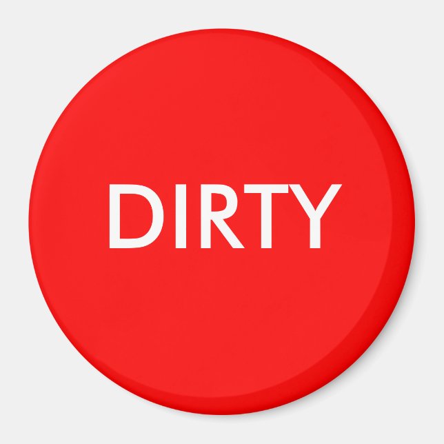 Dish Washer Magnet - DIRTY (Framsidan)