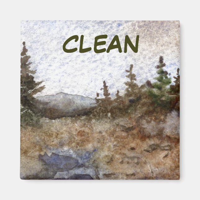 Dish Washer Status Magnet (Framsidan)