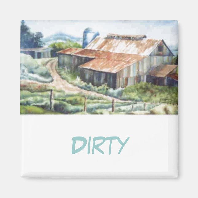 Dish Washer Status Magnet (Framsidan)
