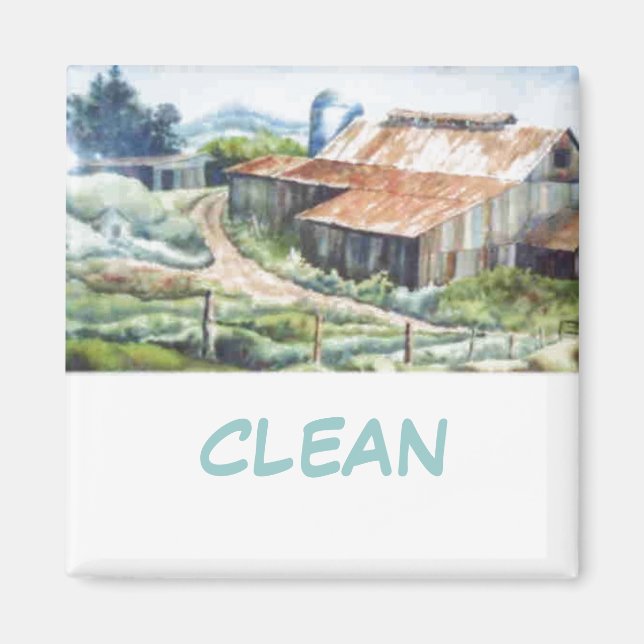 Dish Washer Status Magnet (Framsidan)