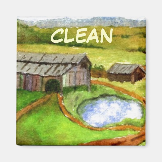 Dish Washer Status Magnet (Framsidan)