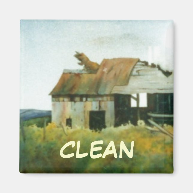 Dish Washer Status Magnet (Framsidan)