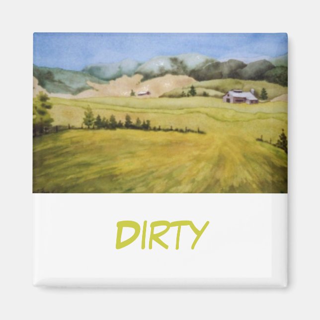Dish Washer Status Magnet (Framsidan)