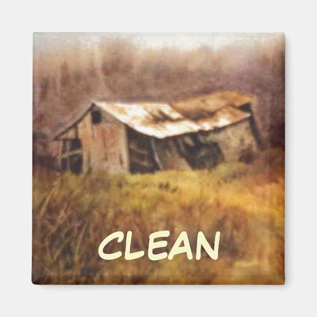 Dish Washer Status Magnet (Framsidan)