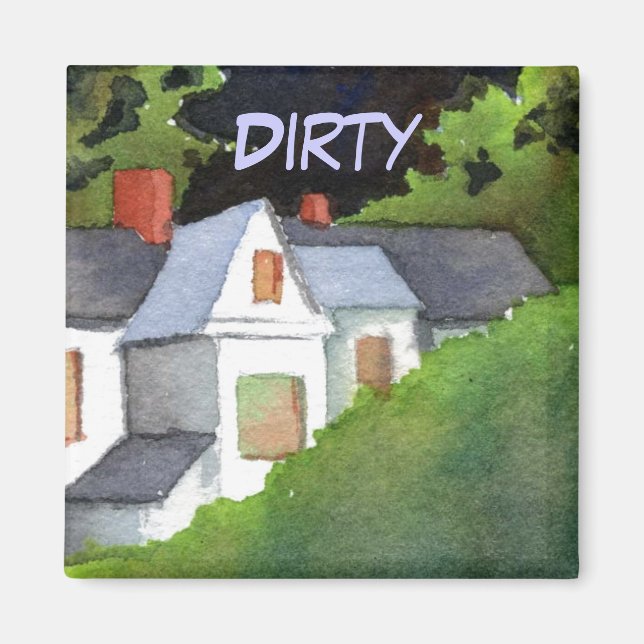Dish Washer Status Magnet (Framsidan)