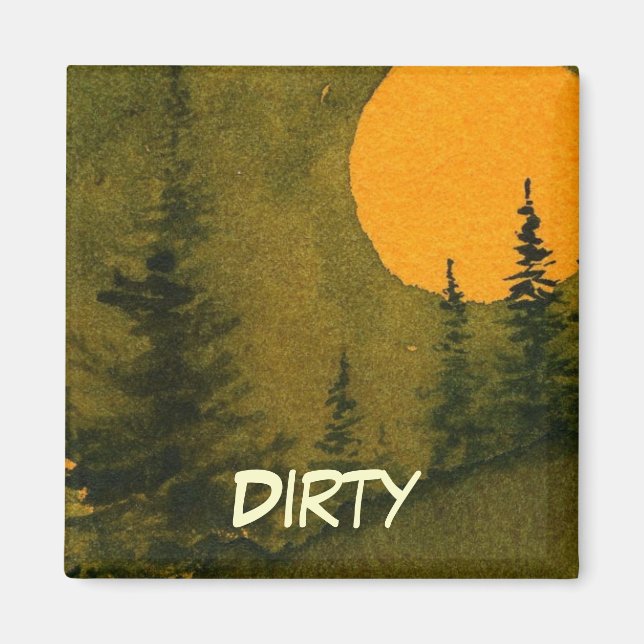 Dish Washer Status Magnet (Framsidan)