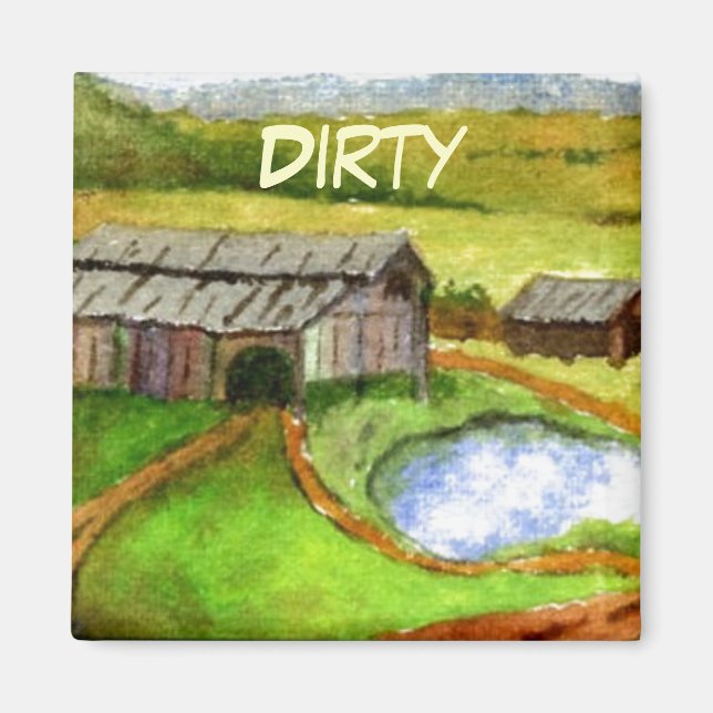 Dish Washer Status Magnet (Framsidan)
