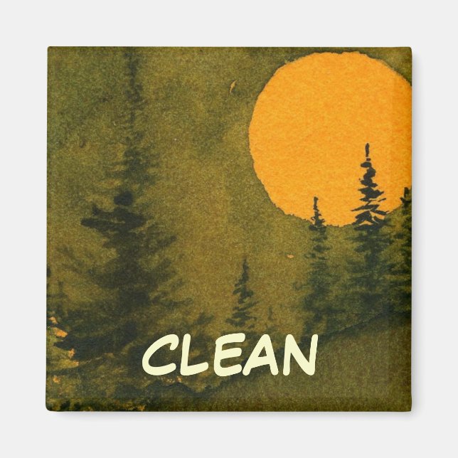 Dish Washer Status Magnet (Framsidan)