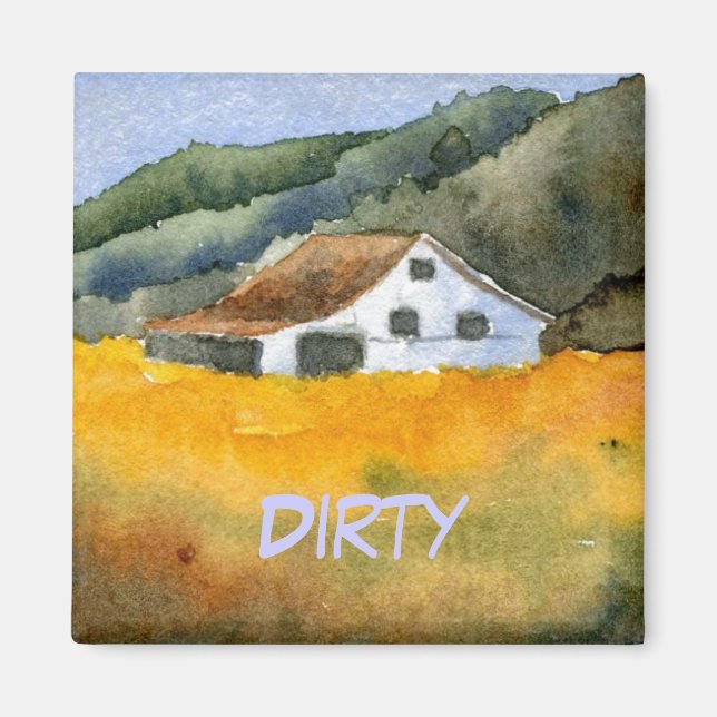 Dish Washer Status Magnet (Framsidan)