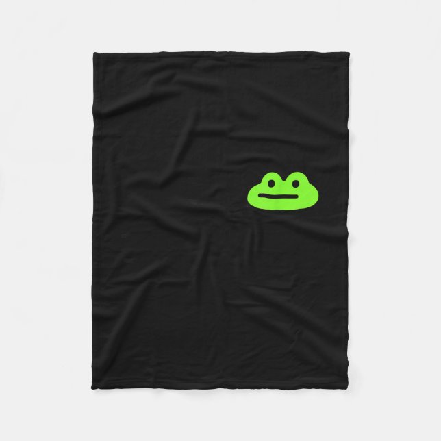 Dishonest Frog Behave No Frog Funny Cute Frog Love Fleecefilt (Framsidan)