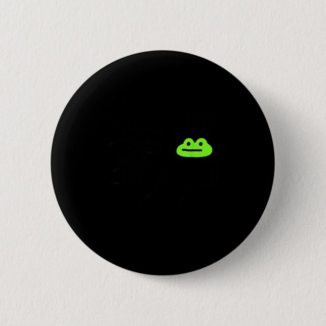 Dishonest Frog Behave No Frog Funny Cute Frog Love Knapp (Framsida)