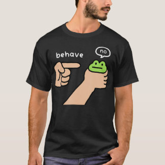 Dishonest Frog Funny Frog Meme Behave No Animals T Shirt