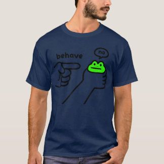 Dishonest Frog Meme Behave No Funny Frog Meme Sayi T Shirt