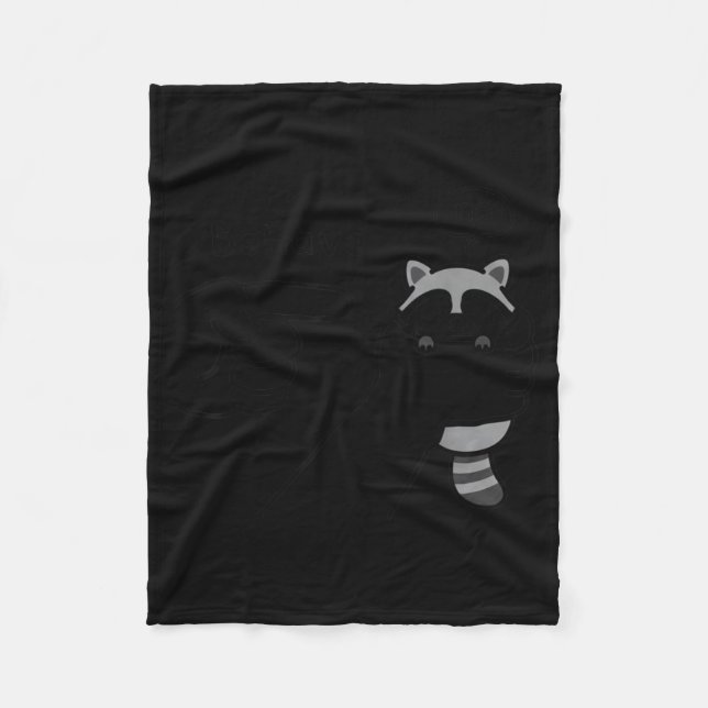 Dishonest Raccoon Funny Raccoon Meme Behave No Car Fleecefilt (Framsidan)