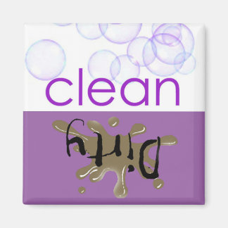 Dishwash Maskin - Är det rent eller smutsigt? Magnet