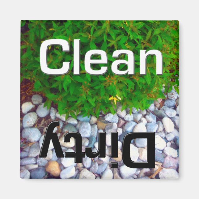 Dishwasher Clean and Dirty Magnet (Framsidan)