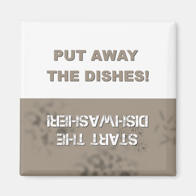 Dishwasher Clean/Dirty Magnet (Framsidan)