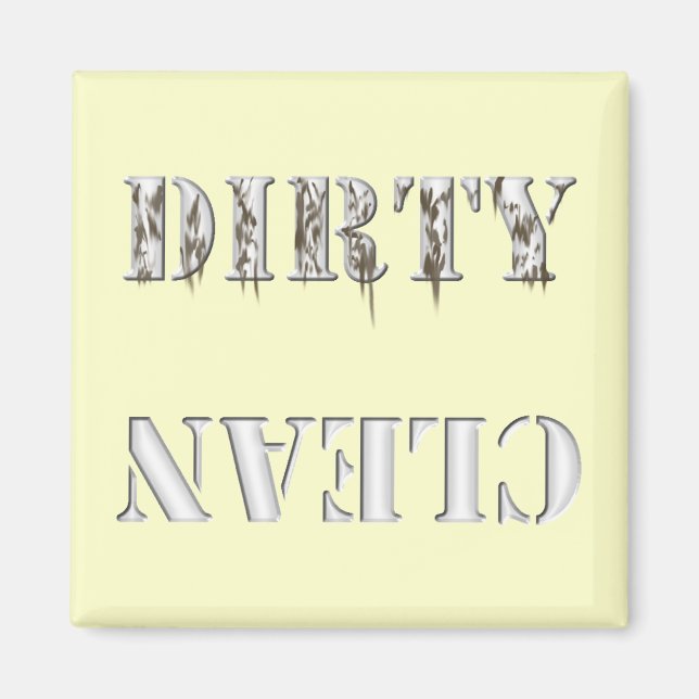 Dishwasher Clean / Dirty Magnet (Framsidan)
