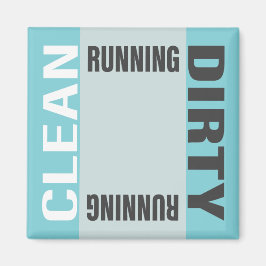 Dishwasher Clean Dirty Running Köks Office Magnet