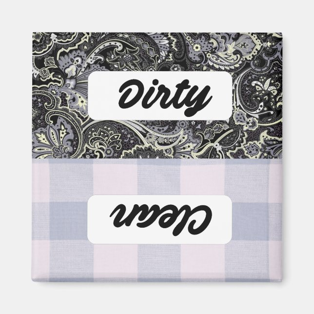 Dishwasher Clean/Dirty Sign Magnet (Framsidan)