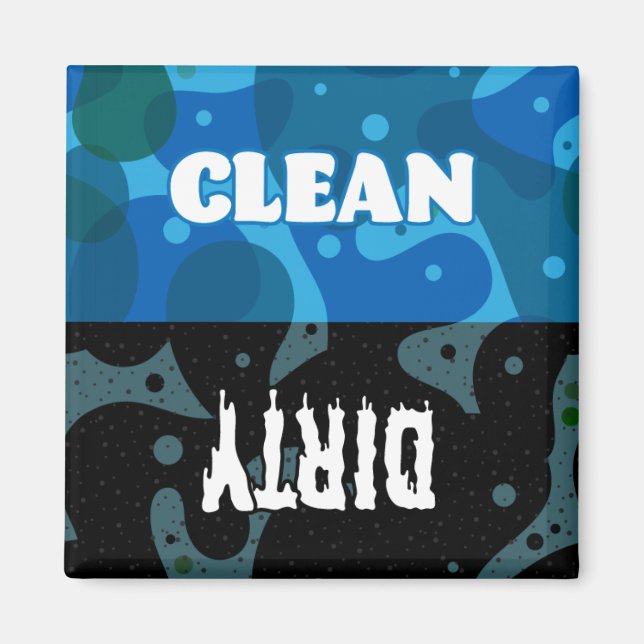 Dishwasher Clean eller Dirty Magnet (Framsidan)