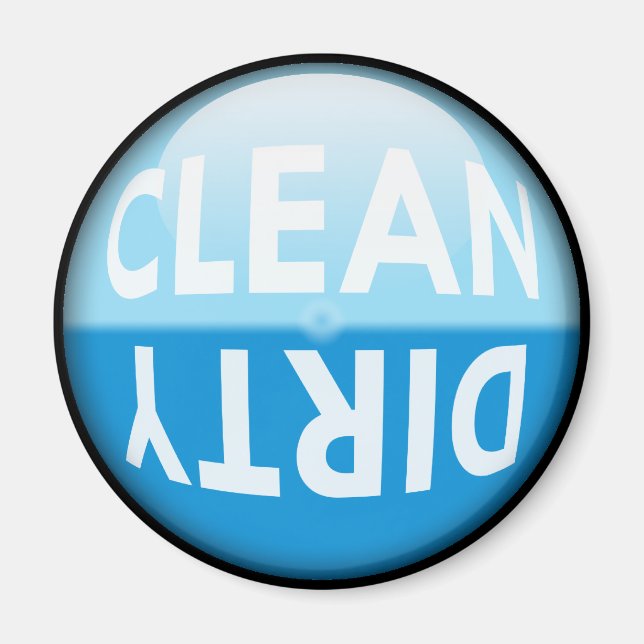 Dishwasher Clean eller Dirty Sign Magnet (Framsidan)