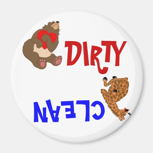 Dishwasher Dirty/Clean Magnet (Framsidan)