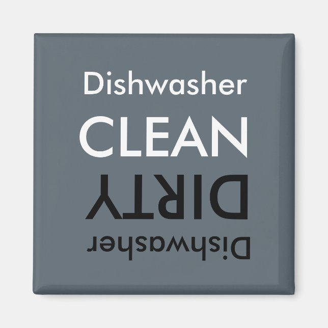 Dishwasher Dirty eller Clean Magnet (Framsidan)