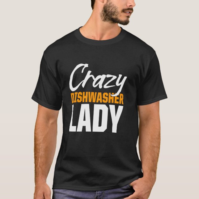 Dishwasher Efficient Funny Dishwash T Shirt (Framsida)