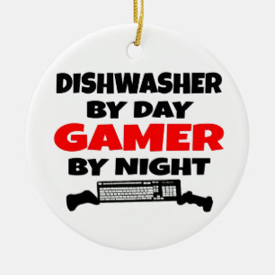Dishwasher Gamer Julgransprydnad Keramik