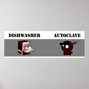 Dishwasher inte lika med Autoclave Poster