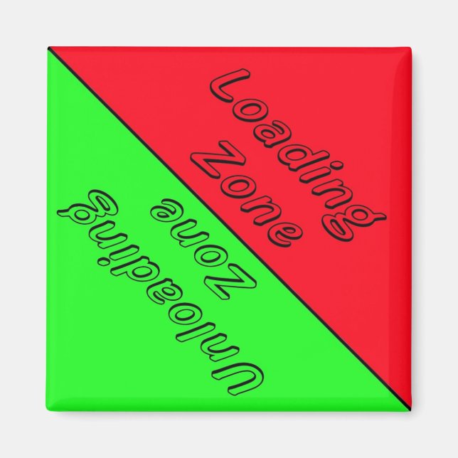 Dishwasher Loading and Unloading Zones Magnet (Framsidan)