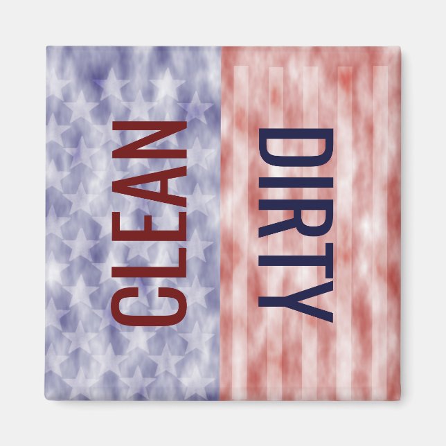 Dishwasher Magnet American Flagga (Framsidan)