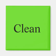Dishwasher Magnet "Clean"