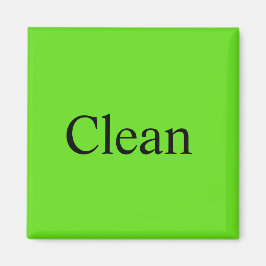 Dishwasher Magnet "Clean"