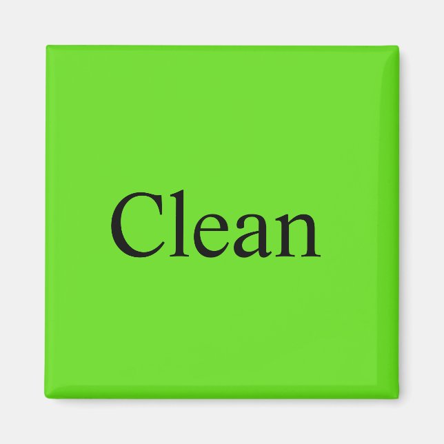 Dishwasher Magnet "Clean" (Framsidan)
