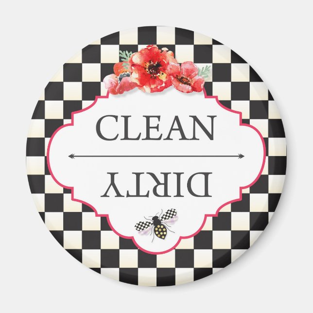 Dishwasher Magnet Clean Dirty (Framsidan)