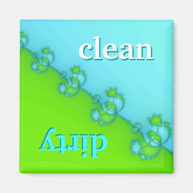 Dishwasher Magnet - Clean eller Dirty? (Framsidan)