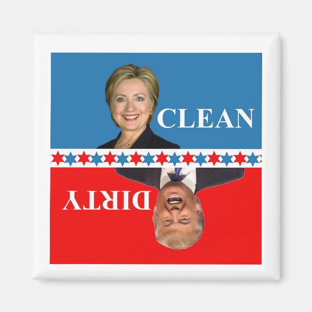 Dishwasher magnet Clinton Trump (Framsidan)