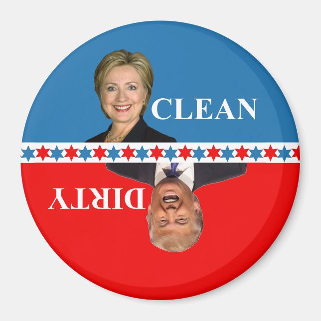 Dishwasher magnet Clinton Trump (Framsidan)